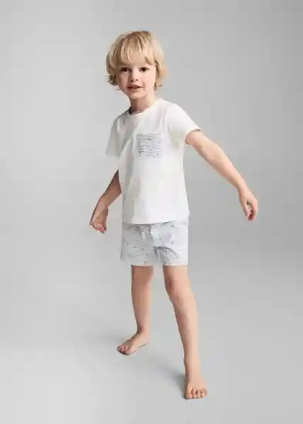 Pijama Maresme Offwhite Talla 70 Niños Mango