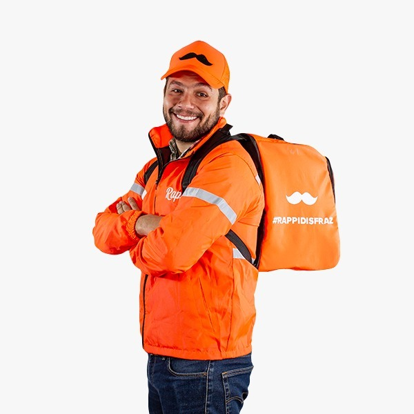Rappi Ropa Disfraz Rappi Tendero Completo Adulto Talla L - Rappi