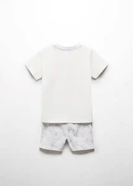 Pijama Maresme Offwhite Talla 70 Niños Mango