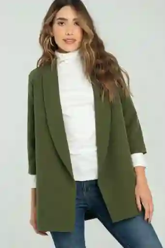 Blazer Ginebra Color Verde Militar Talla L Ragged