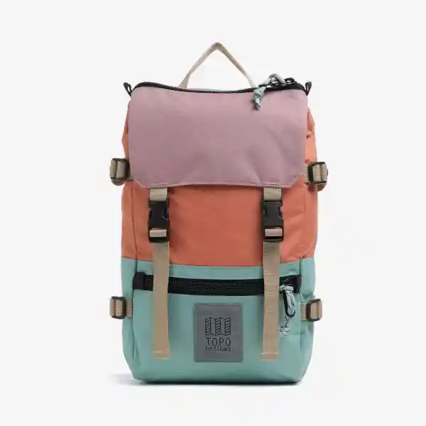 Topo Designs Mochila de Aventura Rover Rose/Geode Green 10 L