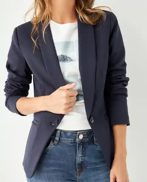 Blazer Azul Talla M 193832 421F111 Esprit