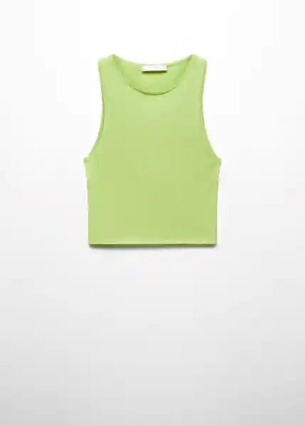 Top Obie-W Verde Talla S Mujer Mango