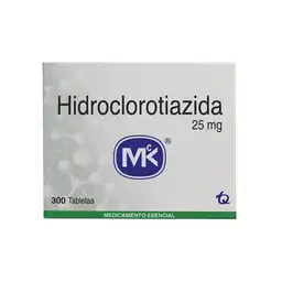 Hidroclorotiazida Diurético 300 Tabletas.