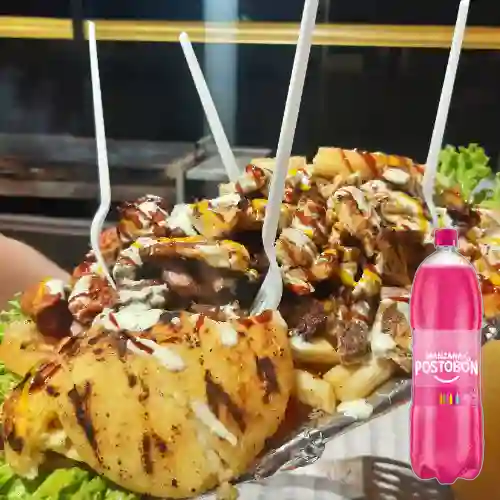 Combo Picada Tu y Yo para 2 + Postobón Manzana 2 l