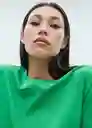 Camiseta Chalaca Verde Talla S Mujer Mango