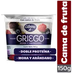 Alpina Yogurt Griego con Mora y Arándano