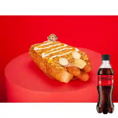 Combo Súper Mega Perrote + Coca Cola Sin Azúcar 400 ml