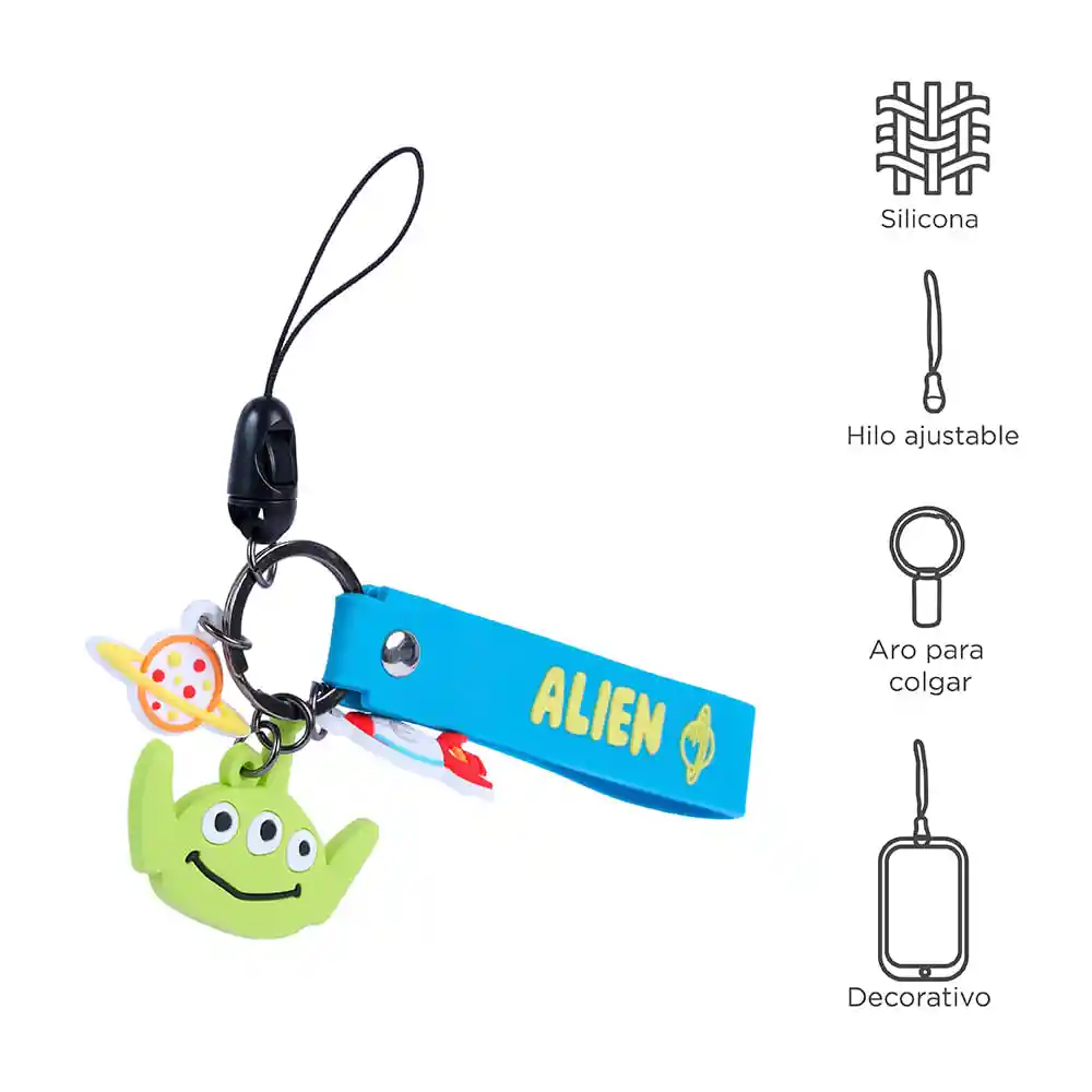 Miniso Colgante Para Celular Toy Story Colección Alien Disney