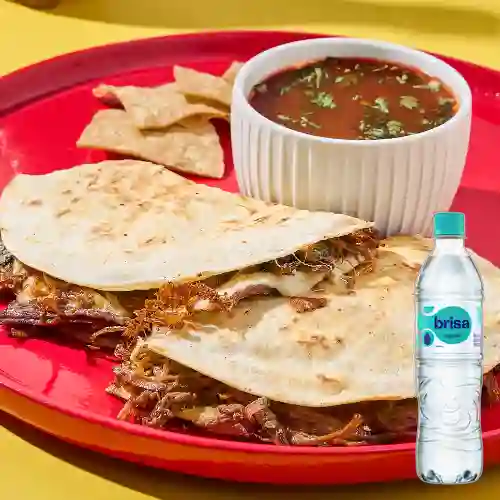 Combo Quesabirria + Brisa Sin Gas 600ML
