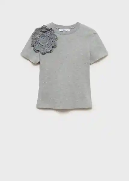 Camiseta Vigo-H Gris Medio Vigoré Talla S Mujer Mango