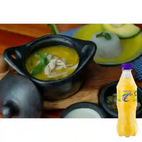Combo Ajiaco con Pollo Grande + Quatro Original 400ML