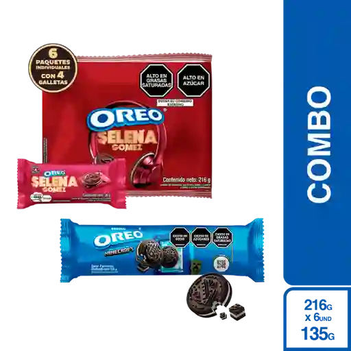 Combo Oreo Galleta Canela X6 + Oreo Galleta Chocolate Vainilla