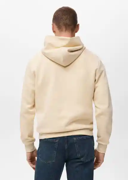 Buzo Sudadera Bono Crudo Talla M Hombre Mango