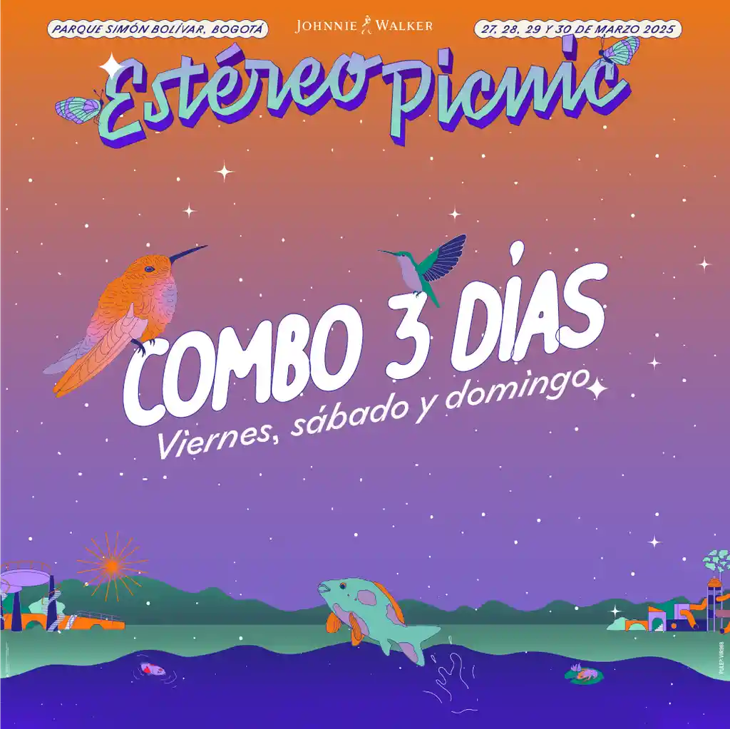 Combo x3 días Festival Estereo Picnic