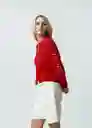 Saco Tejido Mujer Rojo Adrenalina Medio Talla S 482G037 Naf Naf