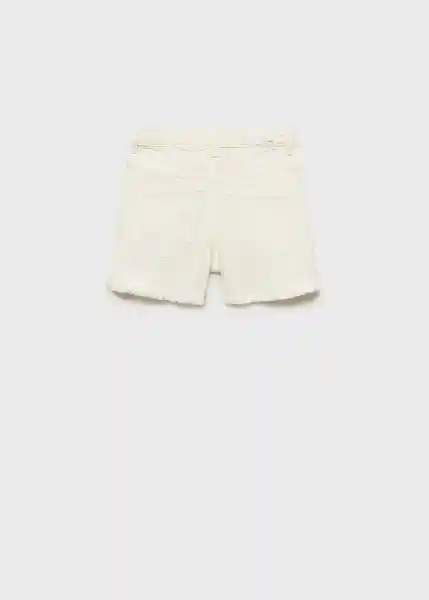 Short Patri Blanco Talla 12 Niñas Mango