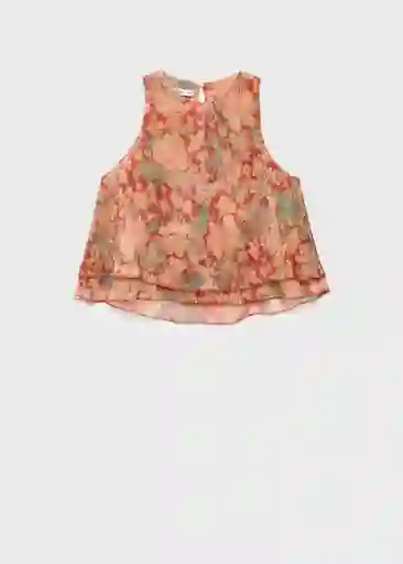 Blusa Celia Granate Talla L Mujer Mango