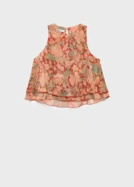 Blusa Celia Granate Talla L Mujer Mango