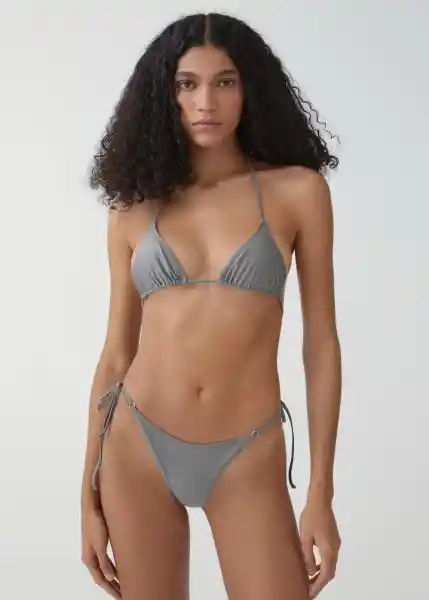 Top Bikini Lei Gris Talla L Mujer Mango