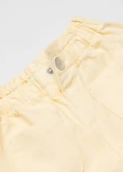 Short Pepi Amarillo Pastel Talla 69 Niñas Mango