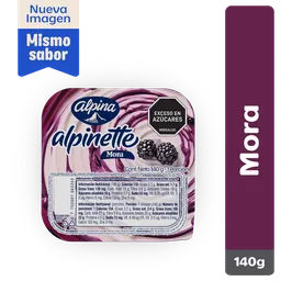 Alpinette con Dulce de Mora