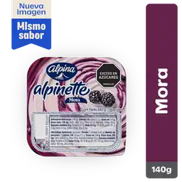Alpinette con Dulce de Mora