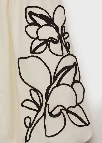 Vestido Bari Offwhite Talla XS Mujer Mango