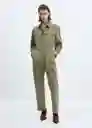 Enterizo Mono Ivete Khaki Talla S Mujer Mango