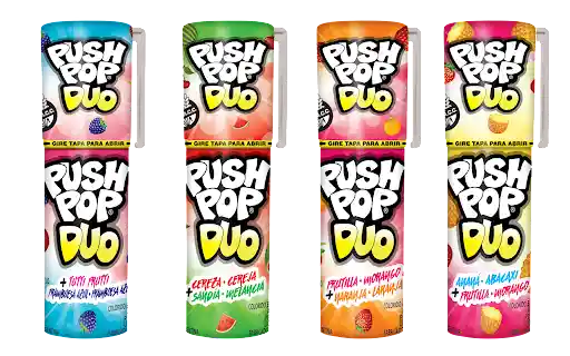 Push Pop Chupeta Duo de Sabores Variados