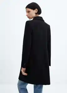 Abrigo Dali Negro Talla 26 Mujer Mango