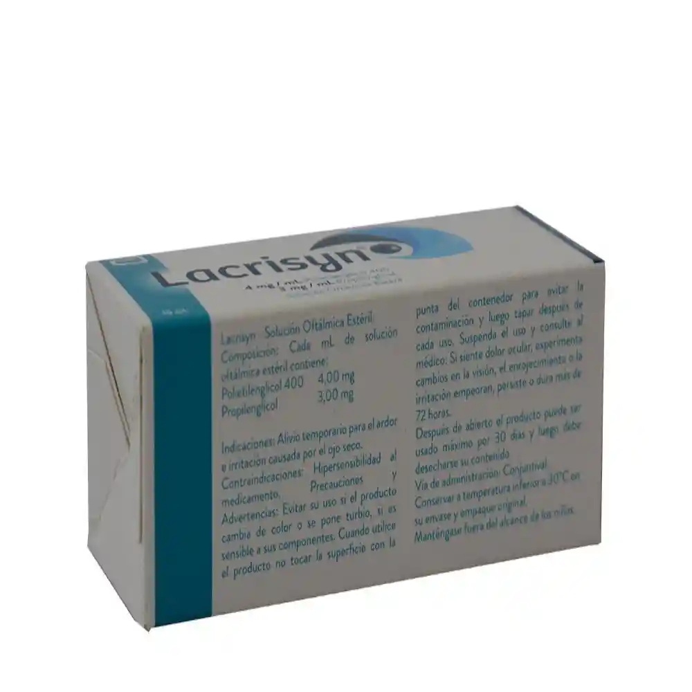 Lacrisyn Solución Oftálmica Estéril (4 mg/ 3 mg)