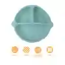 Tazón de Silicona Con 3 Compartimentos Verde Miniso