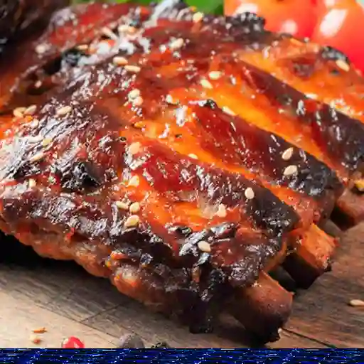 Costillas bbq al barril