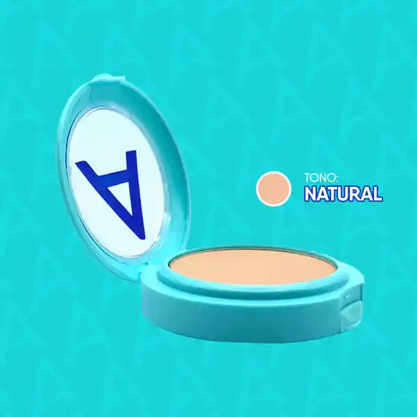 Asepxia Maquillaje Facial Polvo Compacto Natural