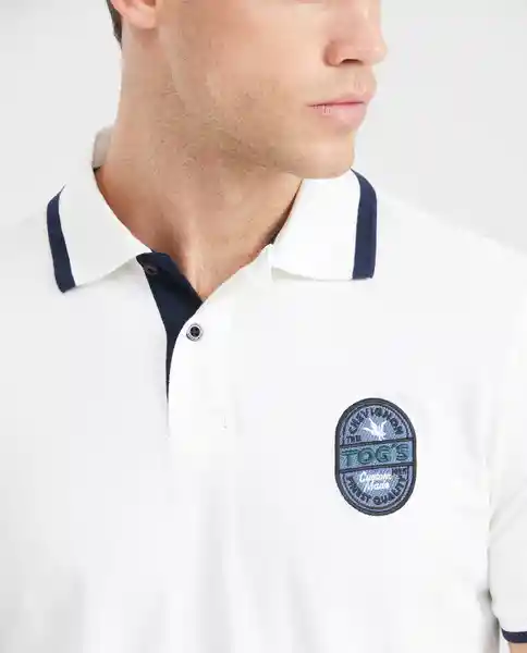 Camiseta Polo Block Fabrics Crudo Prístino Claro L Chevignon