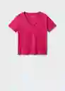 Camiseta Chalapi Fresa Talla XS Mujer Mango