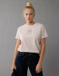 Camiseta Mujer Morado Talla: SMALL 9929535 American Eagle