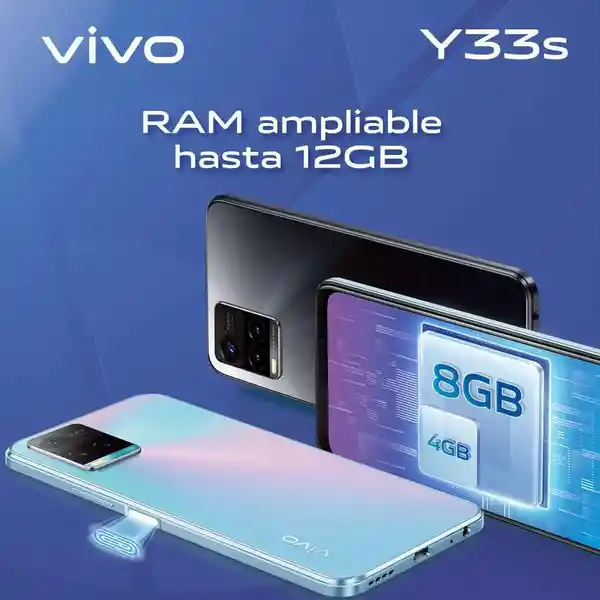 Vivo Celular Y33s 128Gb Azul Aguamarina