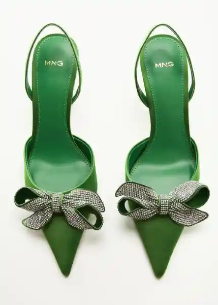 Zapatos Iris-A Verde Talla 40 Mujer Mango