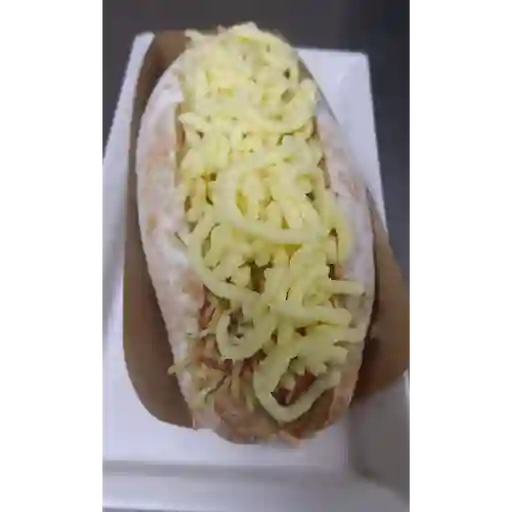 Perro texano con papas a la francesa