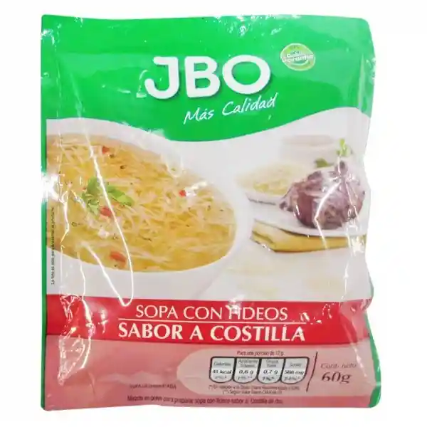 Jbo Sopa Costilla Con Fideos