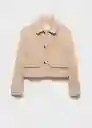 Chaqueta Mati Camel Talla S Mujer Mango