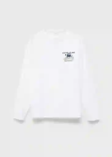 Camiseta Staten Blanco Talla 10 Niños Mango