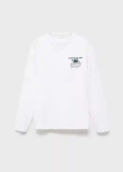 Camiseta Staten Blanco Talla 10 Niños Mango