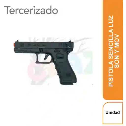 Pistola Sencilla Luz Son y Movimiento