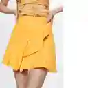 Falda Zebri Amarillo Talla L Mujer Mango