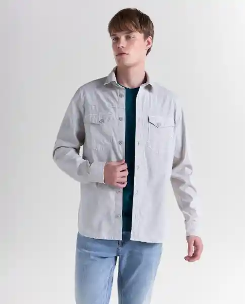 Camisa Hombre Crudo Talla S 819G520_CRU134403 Americanino