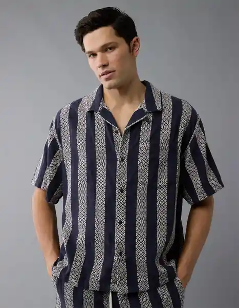 Camisa Hombre Azul Talla: MEDIUM 2854410 American Eagle