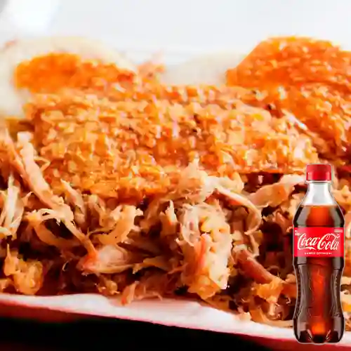 Combo Lechona Plato X 600 Gr +Cocacola Orig 400ml